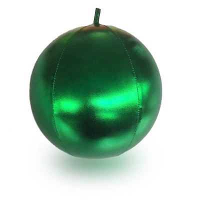 Zilveren disco kussen opblaasbare kerstballon ballon met polyester huid PVC binnenste bal