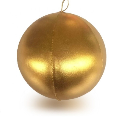 Zilveren disco kussen opblaasbare kerstballon ballon met polyester huid PVC binnenste bal