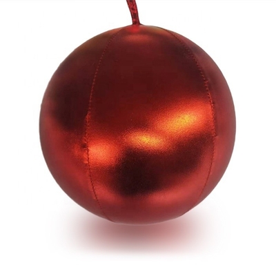 Zilveren disco kussen opblaasbare kerstballon ballon met polyester huid PVC binnenste bal