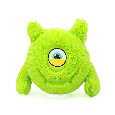 Plüssige Halloween Fuzie Groene Gevulde Monsters Met Innerlijk PVC Bal Materiaal