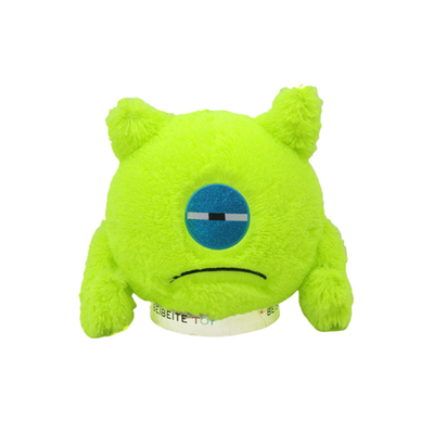 Plüssige Halloween Fuzie Groene Gevulde Monsters Met Innerlijk PVC Bal Materiaal