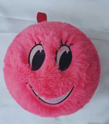 24' diameter opblaasbaar grappig gezicht harige bal met ogen polyester buitenste huid voor de lol