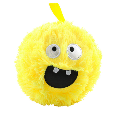 24' diameter opblaasbaar grappig gezicht harige bal met ogen polyester buitenste huid voor de lol