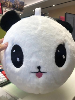 Polyesterspookige pandabeer opblaasbare speelbal met een diameter van 9&quot; voor kinderen