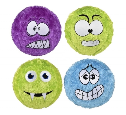 Polyester Buitenhuid Materiaal Crazy Face Stof Bedekt Fuzzy Ball 16 &quot;voor assortiment