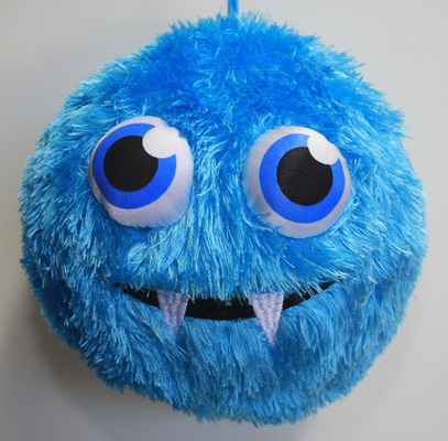 Polyester Buitenhuid Materiaal Crazy Face Stof Bedekt Fuzzy Ball 16 &quot;voor assortiment
