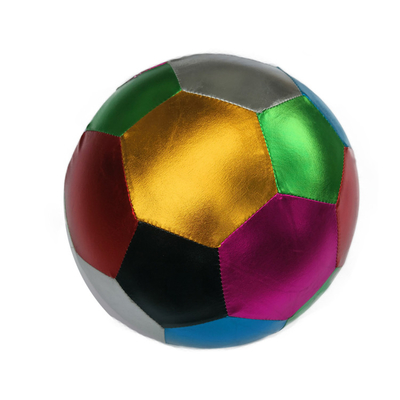 Unisex assortiment metalen stoffen springend opblaasbare speelgoedballen Paars goud en groen
