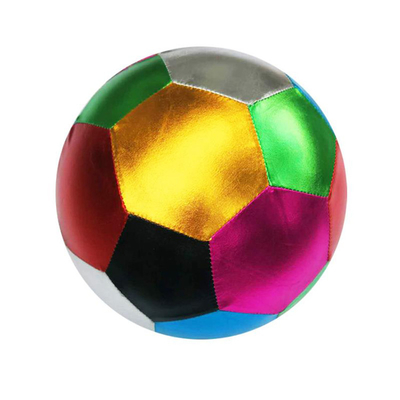 Unisex assortiment metalen stoffen springend opblaasbare speelgoedballen Paars goud en groen