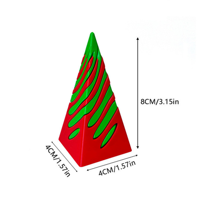 3D gedrukt Fidget Toy Plastic Pla Spiral Pyramid Cone Onmogelijk Fidget Cone voor Unisex