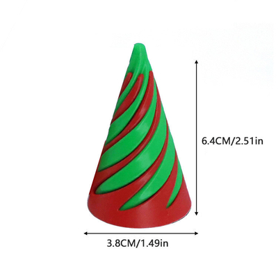 3D gedrukt Fidget Toy Plastic Pla Spiral Pyramid Cone Onmogelijk Fidget Cone voor Unisex