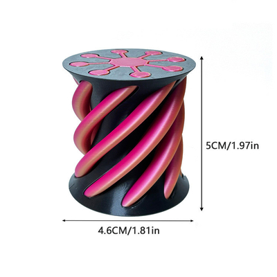 3D gedrukt Fidget Toy Plastic Pla Spiral Pyramid Cone Onmogelijk Fidget Cone voor Unisex