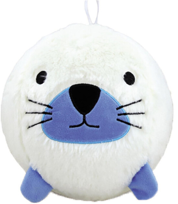 Opblaasbaar pluisbal speelgoed Winterdieren Bounceballs met PVC binnenste bal materiaal