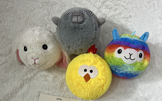 Liefste kleine ronde paashaas pluis speeltje voor kinderen 5-7 jaar