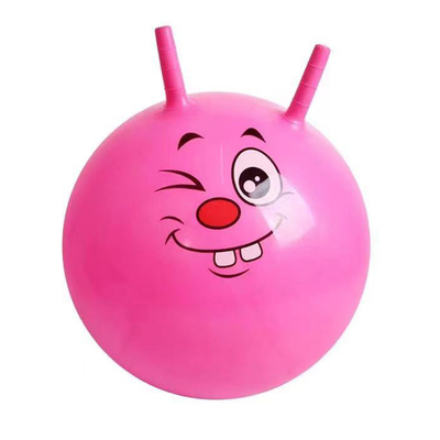 Outdoor Fun Essentiële Unisex Jumping Ball met Fluffy Plush Cover en Regenboog Design
