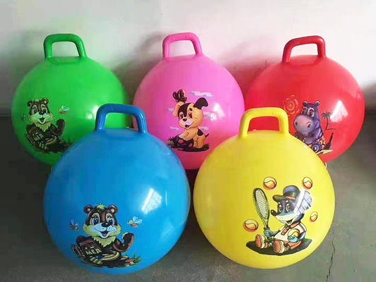 Kinderen springbal met rubberen handvat 18'-24' Diameter en aangepast ontwerp