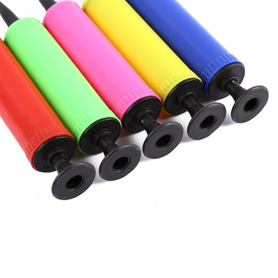 Single Item 17*3cm Kleurrijke mini handmatige lucht heliumballonpomp voor latexballonnen