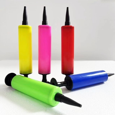 Single Item 17*3cm Kleurrijke mini handmatige lucht heliumballonpomp voor latexballonnen