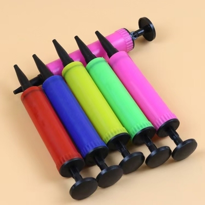 Single Item 17*3cm Kleurrijke mini handmatige lucht heliumballonpomp voor latexballonnen