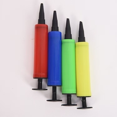 Single Item 17*3cm Kleurrijke mini handmatige lucht heliumballonpomp voor latexballonnen