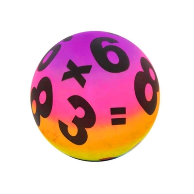 PVC-opblaasbare regenboogbal met een springpatroon 60g 70g 80g 90g 100g