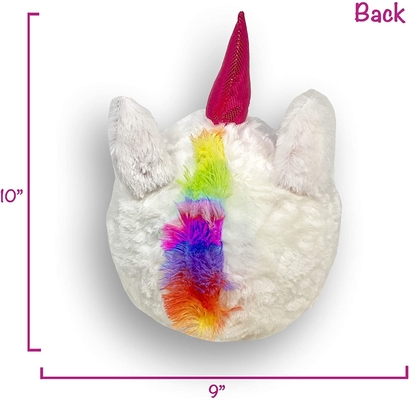 Unisex Fuzzy Ball 9 inch eenhoorn gevulde dier OEM ODM geaccepteerd