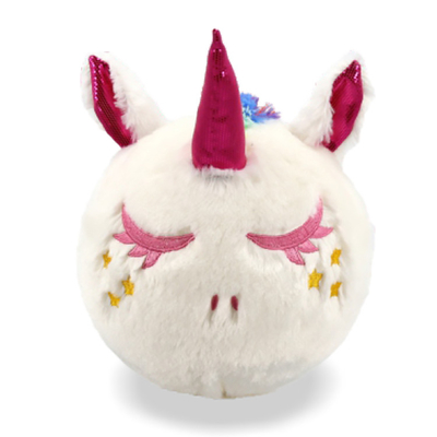Unisex zachte regenboog opblaasbare eenhoornbal 10&quot; pluis speelgoed met pomp en PVC binnenste bal materiaal