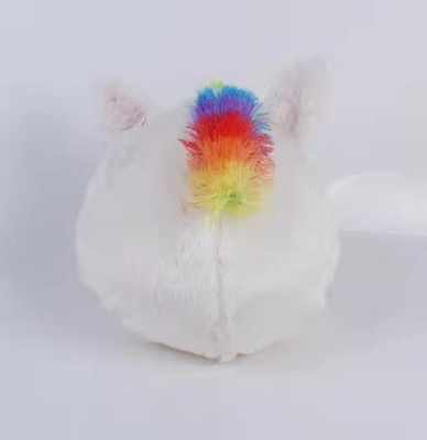 Unisex zachte regenboog opblaasbare eenhoornbal 10&quot; pluis speelgoed met pomp en PVC binnenste bal materiaal