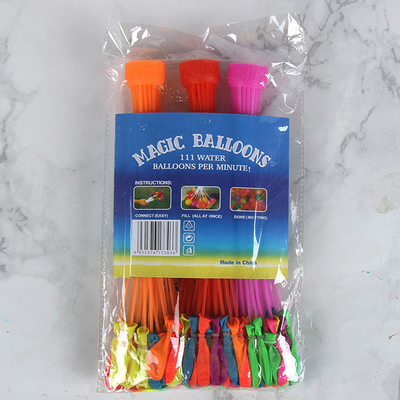Unisex waterballon speelgoed 111 Pcs 3 bundels waterballonnen voor buitenvermaak