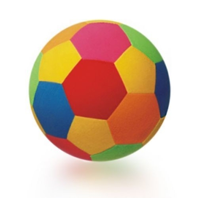 Zachte en lichte 50cm opblaasbare stof voetbal op maat voor uw behoeften