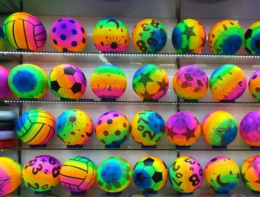 Regenboog 14 jaar op Regenboog speelgoed bal Pvc volleybal opgeblazen volleybal voor strand spel