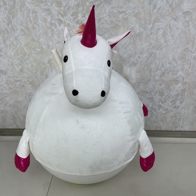 Plush Toy Ride op Animal Ball Hoppen Bouncy Ball met handgrepen opblaasbare PVC Diameter 20