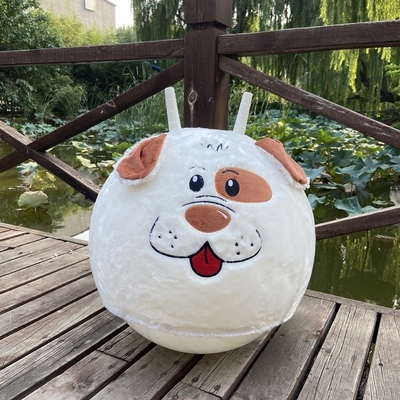 Plush Toy Ride op Animal Ball Hoppen Bouncy Ball met handgrepen opblaasbare PVC Diameter 20
