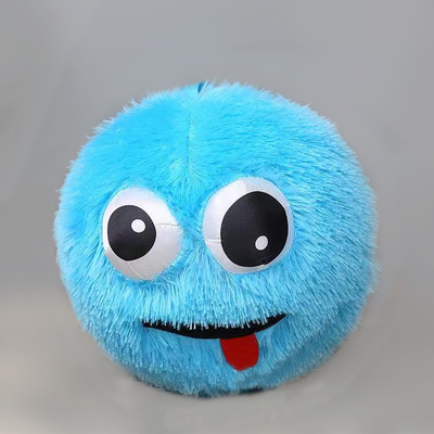 Fuzzy Plush Ball 9 Inch Crazy Gezicht Gevulde Pelzige kleine monsters Fluffy Toy