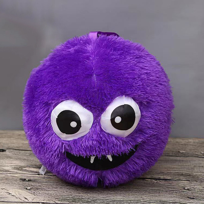 Fuzzy Plush Ball 9 Inch Crazy Gezicht Gevulde Pelzige kleine monsters Fluffy Toy