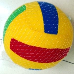 Outdoor Play Polyester Stof Coating Toy Volleyball met Customized Branding