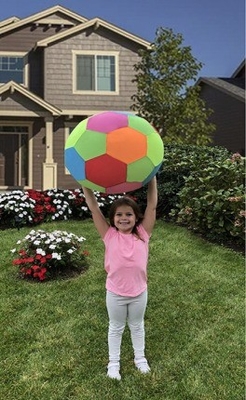 Outdoor Play Polyester Stof Coating Toy Volleyball met Customized Branding