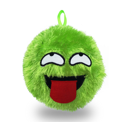 Unisex veiligheid zachte rode pluis baby speelgoed pvc opblaasbare ballen met pluis geslachtneutraal