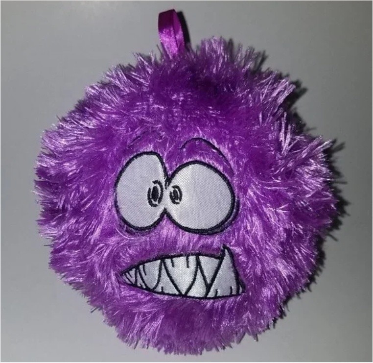 Unisex 6&quot; Purple Furry Monster Plush Ronde Bal Gevulde Dieren Speelgoed Alien PVC Inner Ball Material