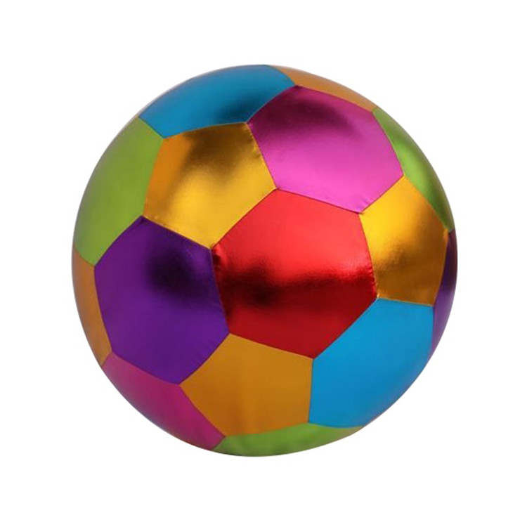 Unisex assortiment metalen stoffen springend opblaasbare speelgoedballen Paars goud en groen