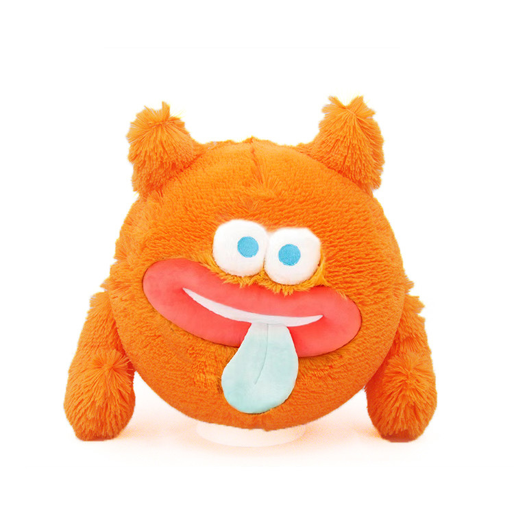 Skip Ball opblaasbare emoji personage zachte pluche bal grappig gezicht harig neon emoji bal