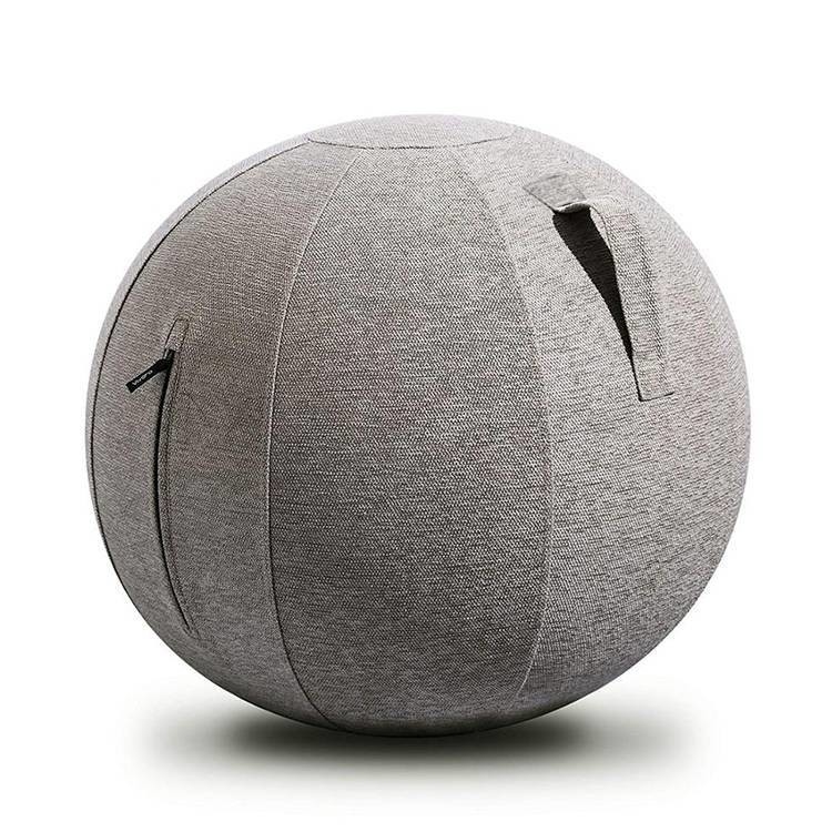 Linnenmateriaal Yoga-baldekking voor kantoor Gym Balance Exercise Opblaasbare PVC-bal