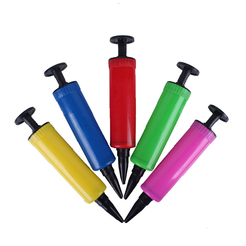 Single Item 17*3cm Kleurrijke mini handmatige lucht heliumballonpomp voor latexballonnen