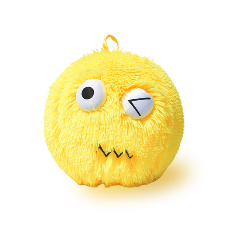 Decoratie Fuzzy 23cm Neon Monster Ball assortiment voor Unisex