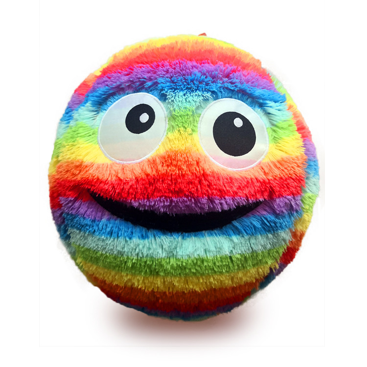 Fuzzy Neon Monster Ball Pvc opblaasbare springbal Perfect voor buitenactiviteiten
